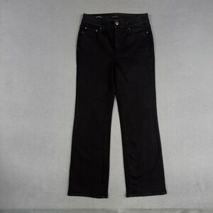 Talbots Jeans Womens 6P Black Barely Boot Stretch Denim Cotton Blend Preppy